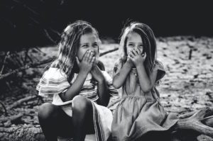 girls giggling