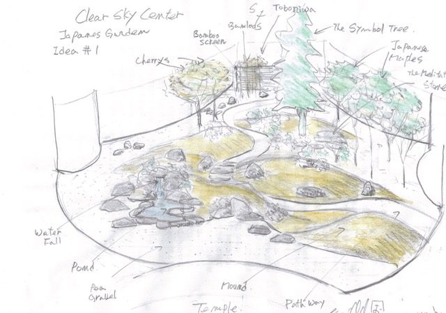 Amazing Sketch of Clear Sky Meditation Centre Canada